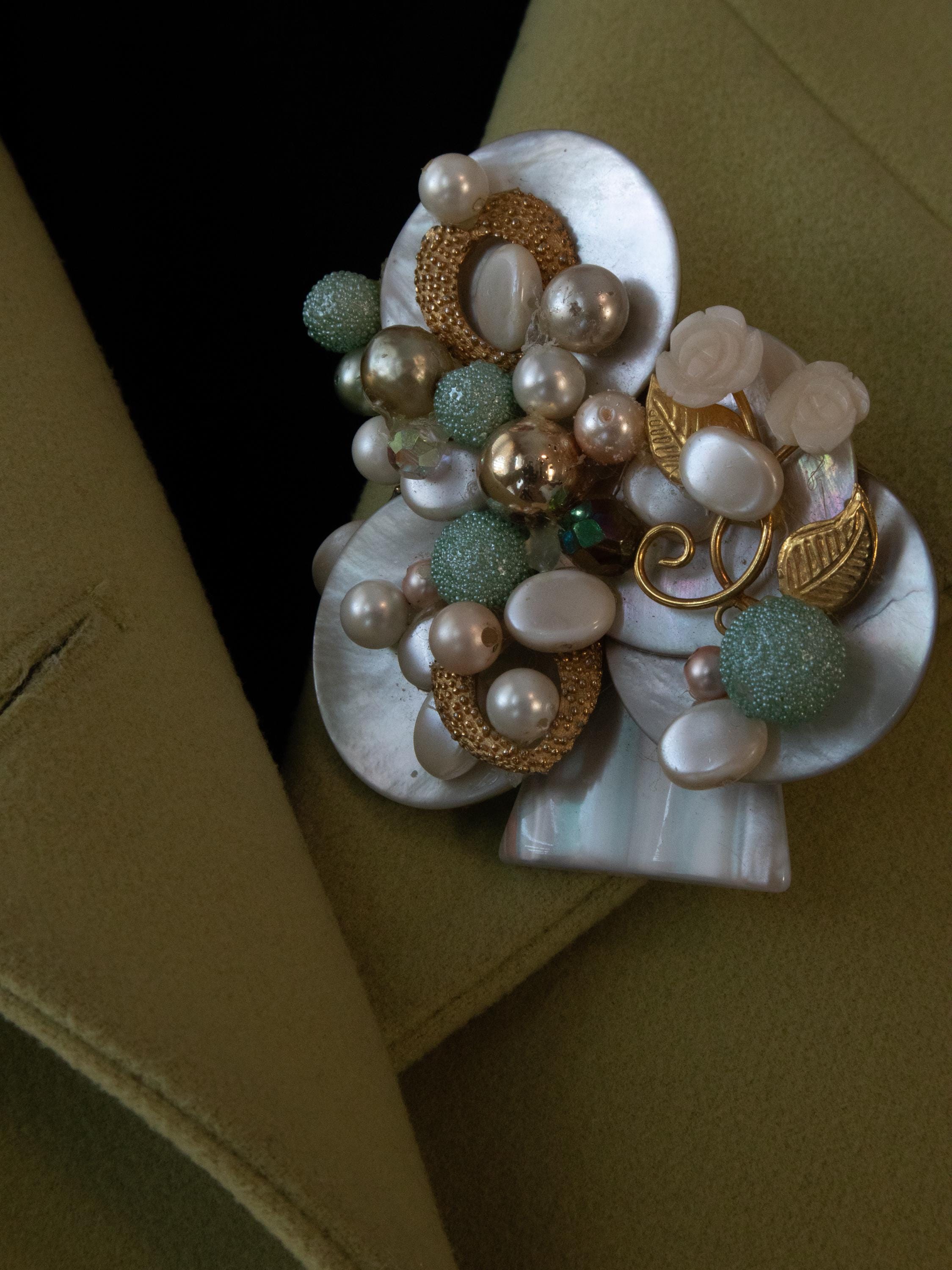 Princess Mara Vintage Pearl Brooch